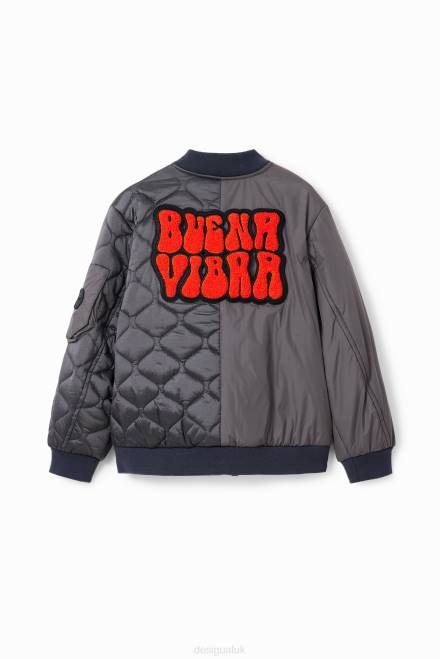 Quilted patch jacket Desigual Boy 2ZPR1747 Clothing