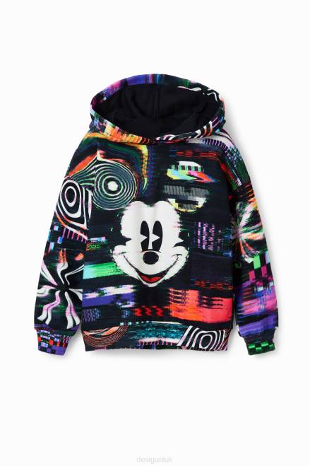Mickey Mouse glitch hoodie Desigual Boy 2ZPR1700 Clothing