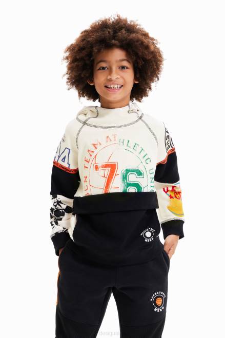 Patchwork sport sweatshirt Desigual Boy 2ZPR1701 Clothing