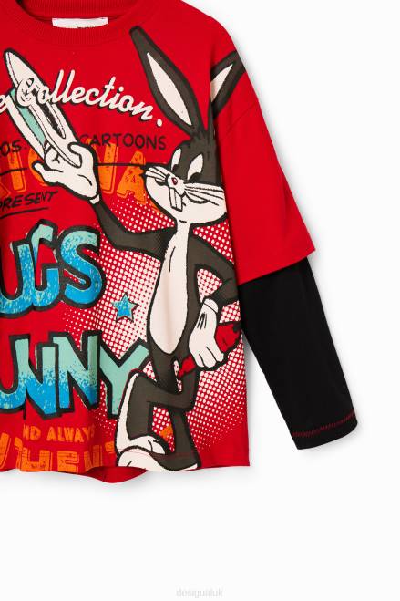 Bugs Bunny double-sleeve T-shirt Desigual Boy 2ZPR1796 Clothing