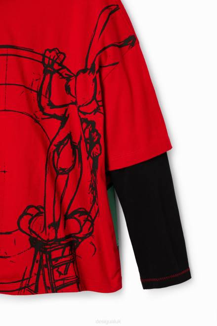 Bugs Bunny double-sleeve T-shirt Desigual Boy 2ZPR1796 Clothing