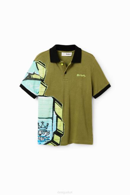 Graffiti short-sleeve polo shirt Desigual Boy 2ZPR1795 Clothing