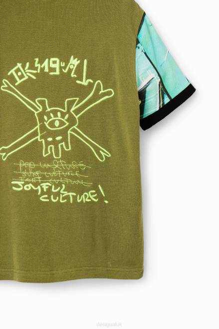 Graffiti short-sleeve polo shirt Desigual Boy 2ZPR1795 Clothing