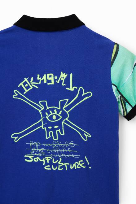 Graffiti short-sleeve polo shirt Desigual Boy 2ZPR1823 Clothing