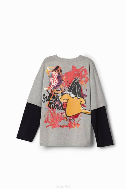 Looney Tunes double-sleeve T-shirt Desigual Boy 2ZPR1741 Clothing