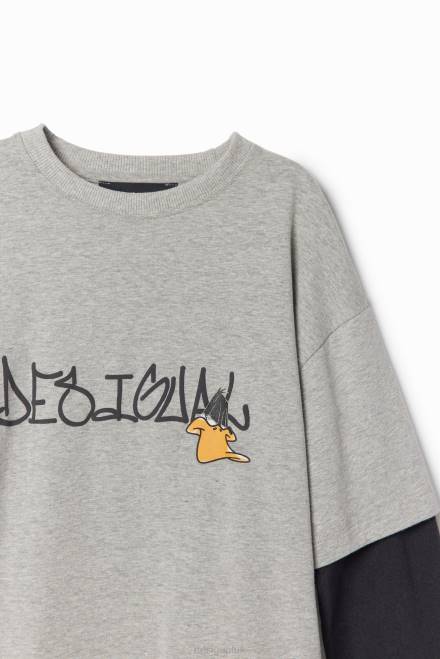 Looney Tunes double-sleeve T-shirt Desigual Boy 2ZPR1741 Clothing