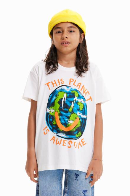 Oversize planet T-shirt Desigual Boy 2ZPR1806 Clothing