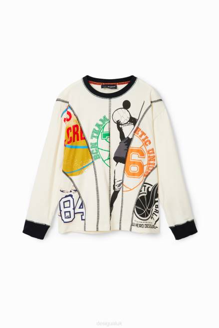 Patchwork sport T-shirt Desigual Boy 2ZPR1778 Clothing