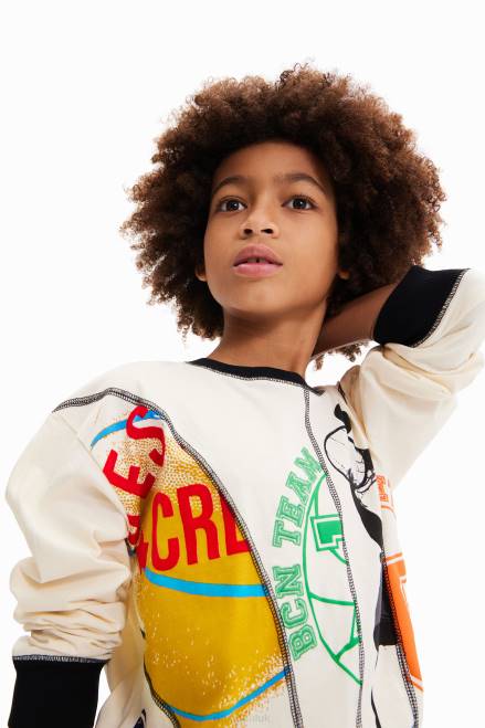 Patchwork sport T-shirt Desigual Boy 2ZPR1778 Clothing