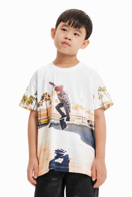 Photographic skater T-shirt Desigual Boy 2ZPR1858 Clothing