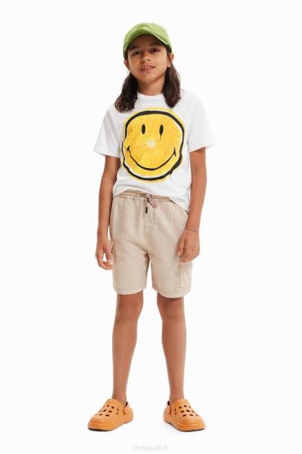 Short-sleeve Smiley T-shirt Desigual Boy 2ZPR1782 Clothing
