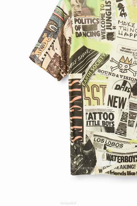 Short-sleeve newspaper T-shirt Desigual Boy 2ZPR1781 Clothing