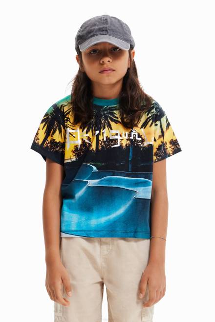 Skate park glossy T-shirt Desigual Boy 2ZPR1794 Clothing