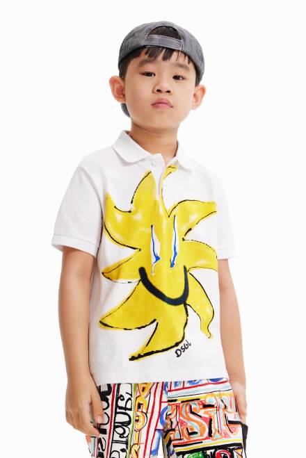 Sun knit polo shirt Desigual Boy 2ZPR1754 Clothing