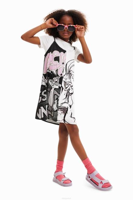 Bugs Bunny 2-in-1 Dress Desigual Girl 2ZPR1862 Clothing