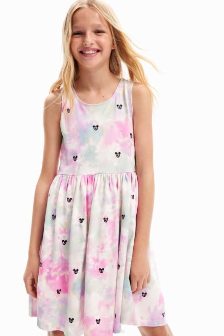 Disney's Mickey Mouse watercolour dress Desigual Girl 2ZPR1816 Clothing