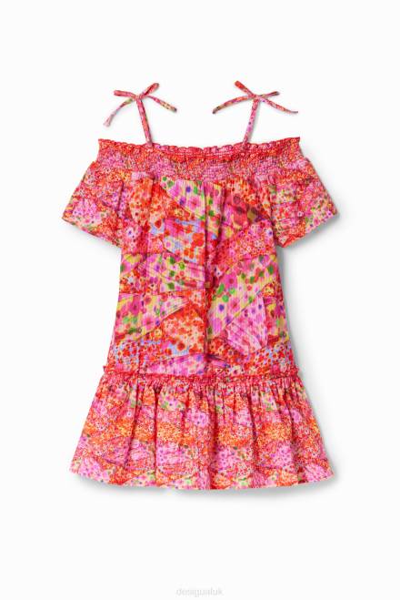 Floral ruffle dress Desigual Girl 2ZPR1728 Clothing