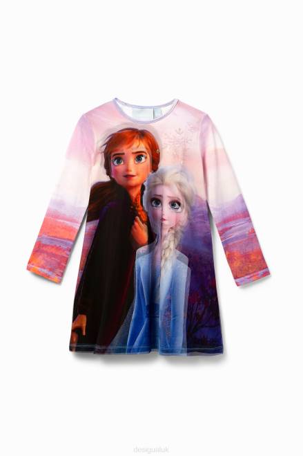 Frozen dress flared Desigual Girl 2ZPR1838 Clothing