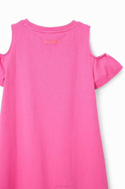 Heart cut-out T-shirt dress Desigual Girl 2ZPR1846 Clothing