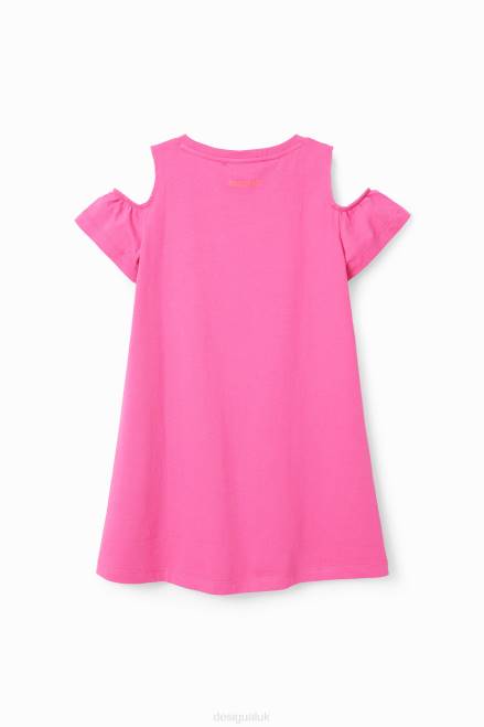 Heart cut-out T-shirt dress Desigual Girl 2ZPR1846 Clothing