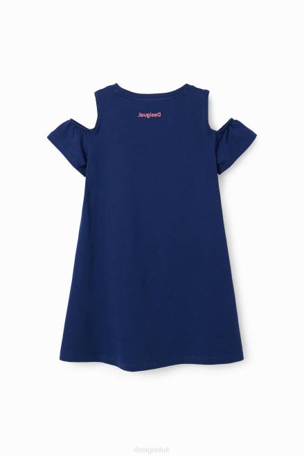 Heart cut-out T-shirt dress Desigual Girl 2ZPR1865 Clothing