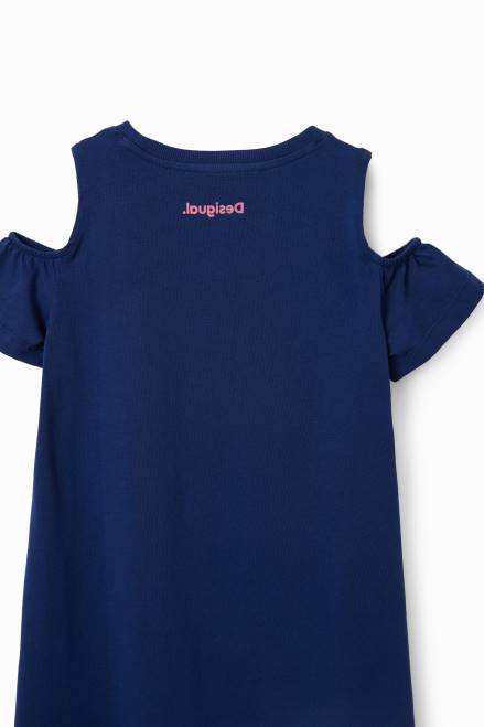 Heart cut-out T-shirt dress Desigual Girl 2ZPR1865 Clothing