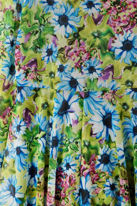 Long-sleeve tulle floral dress Desigual Girl 2ZPR1799 Clothing