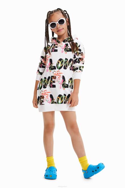 Love sweatshirt dress Desigual Girl 2ZPR1821 Clothing