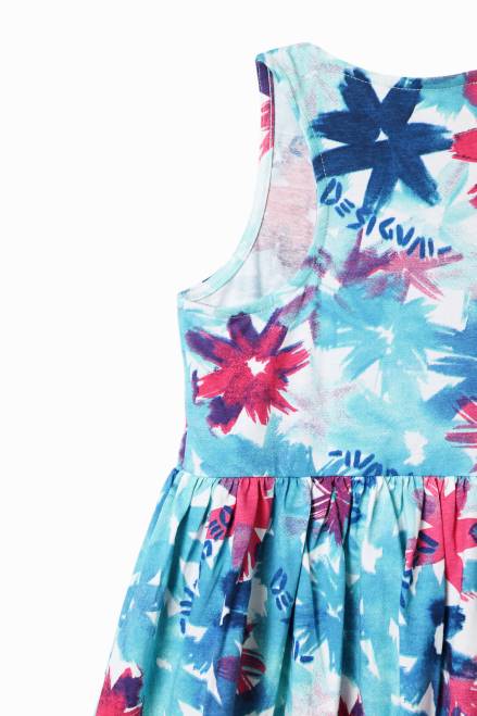 Short watercolour floral dress Desigual Girl 2ZPR1817 Clothing