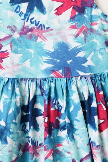Short watercolour floral dress Desigual Girl 2ZPR1817 Clothing