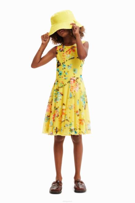 Sleeveless out-of-focus dress Desigual Girl 2ZPR1153 Clothing