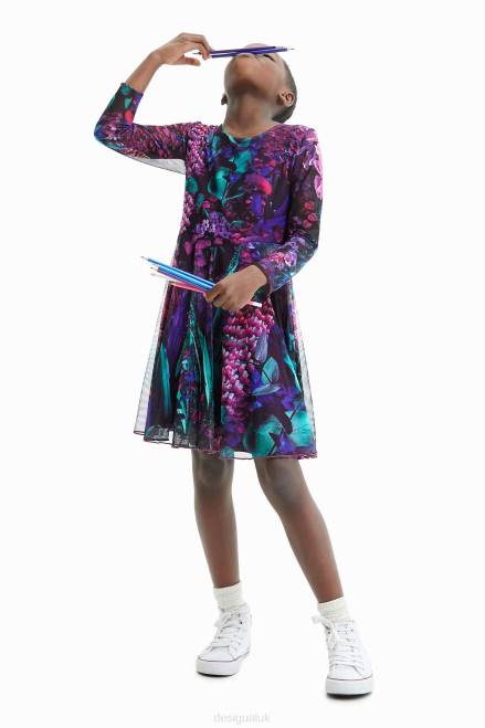 Tulle fantasy dress Desigual Girl 2ZPR1751 Clothing