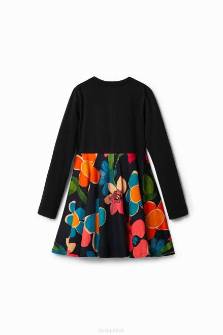 Two-in-one floral dress Desigual Girl 2ZPR1875 Clothing