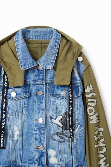 Disney\'s Mickey Mouse parka jacket Desigual Girl 2ZPR1145 Clothing