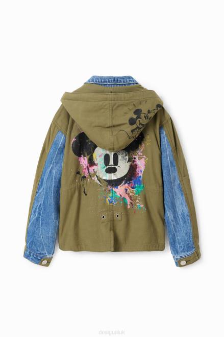 Disney\'s Mickey Mouse parka jacket Desigual Girl 2ZPR1145 Clothing