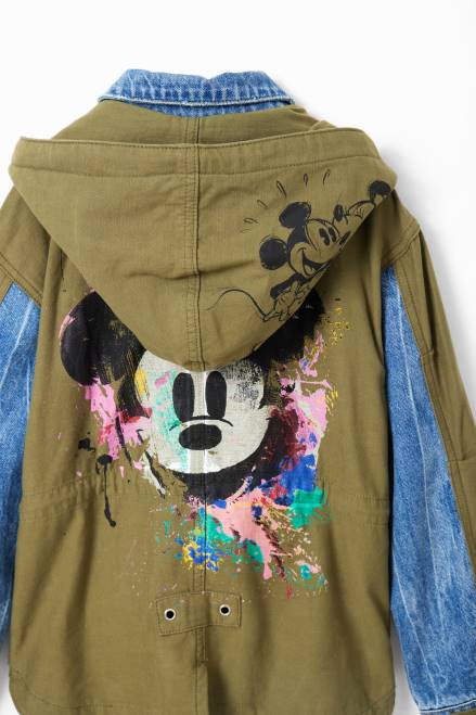 Disney\'s Mickey Mouse parka jacket Desigual Girl 2ZPR1145 Clothing