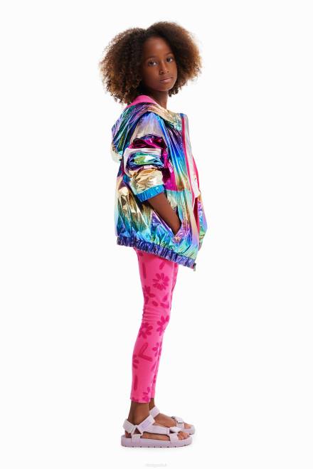 Iridescent raincoat Desigual Girl 2ZPR1699 Clothing