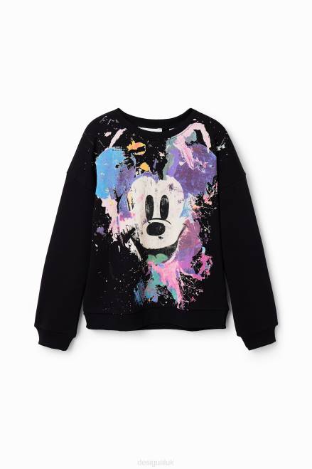 Disney's Mickey Mouse splatter sweatshirt Desigual Girl 2ZPR1161 Clothing