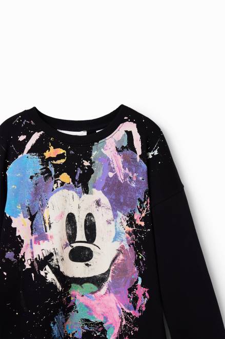 Disney\'s Mickey Mouse splatter sweatshirt Desigual Girl 2ZPR1161 Clothing