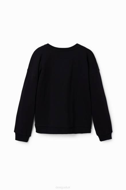 Disney\'s Mickey Mouse splatter sweatshirt Desigual Girl 2ZPR1161 Clothing