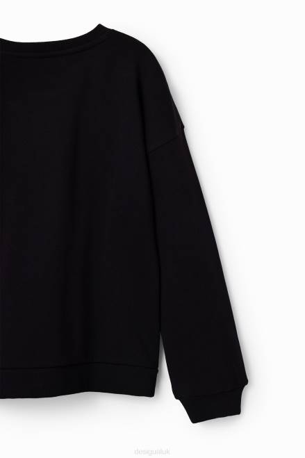 Disney\'s Mickey Mouse splatter sweatshirt Desigual Girl 2ZPR1161 Clothing