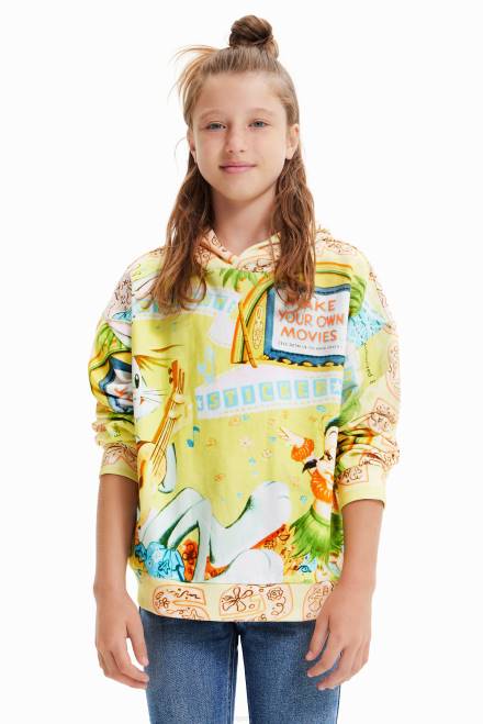 Oversize Bugs Bunny sweatshirt Desigual Girl 2ZPR1158 Clothing
