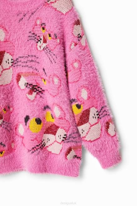Oversize Pink Panther jumper Desigual Girl 2ZPR1860 Clothing