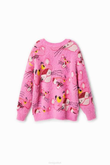 Oversize Pink Panther jumper Desigual Girl 2ZPR1860 Clothing