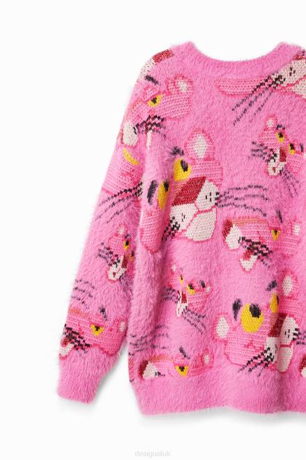 Oversize Pink Panther jumper Desigual Girl 2ZPR1860 Clothing
