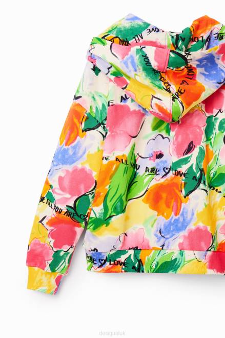 Oversize floral sweatshirt Desigual Girl 2ZPR1786 Clothing