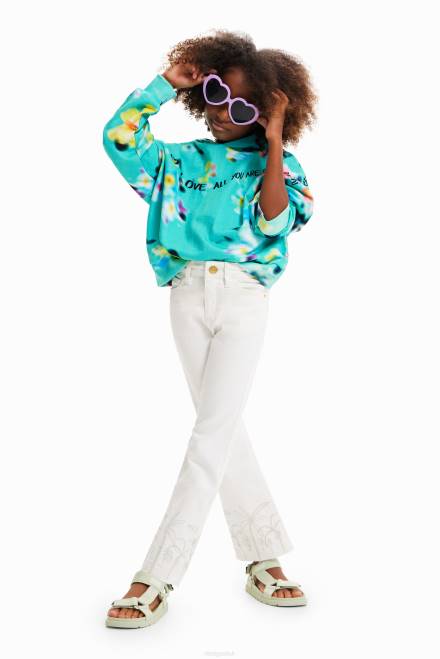 Oversize out-of-focus sweatshirt Desigual Girl 2ZPR1891 Clothing