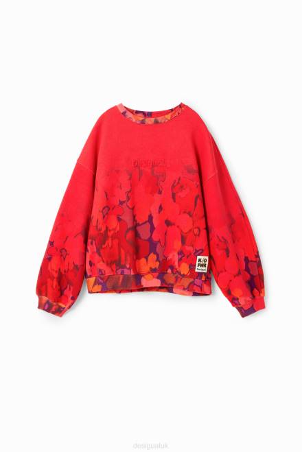 Watercolour floral sweatshirt Desigual Girl 2ZPR1746 Clothing