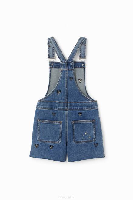 Disney\'s Mickey Mouse denim dungaree shorts Desigual Girl 2ZPR1834 Clothing