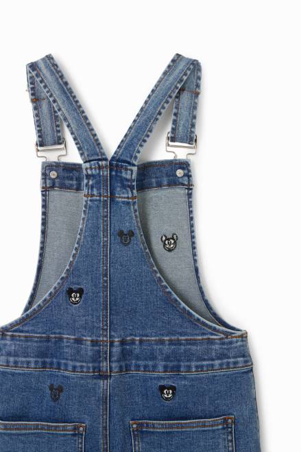 Disney\'s Mickey Mouse denim dungaree shorts Desigual Girl 2ZPR1834 Clothing